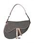 Dior Vintage Denim Saddle Bag, front view